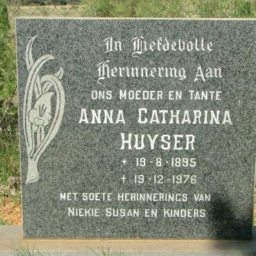 HUYSER Anna Catharina 1895-1976