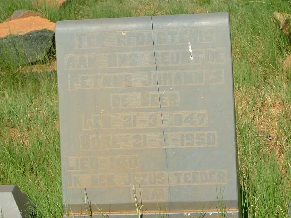 BEER Petrus Johannes, de 1947-1950