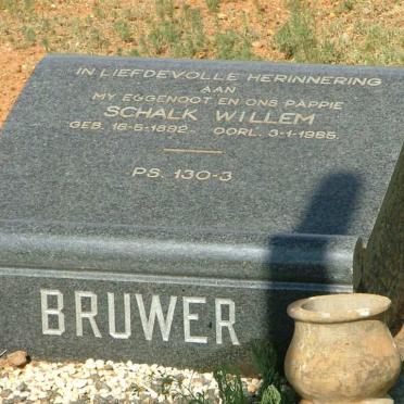 BRUWER Schalk Willem 1892-1965