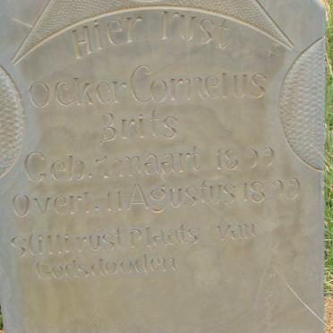 BRITS Ocker Cornelus 1899-1899
