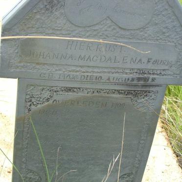 FOURIE Johanna Magdalena 1902-1908