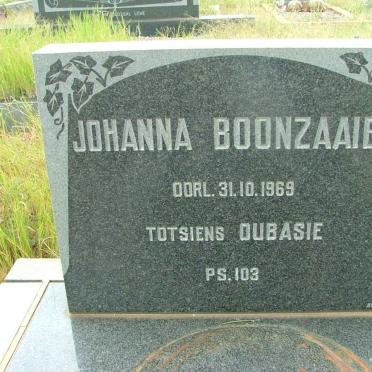 BOONZAAIER Johanna -1969