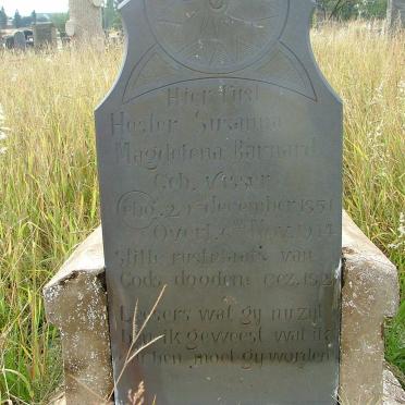 BARNARD  Hester Susanna Magdalena nee  VISSER 1851-1914