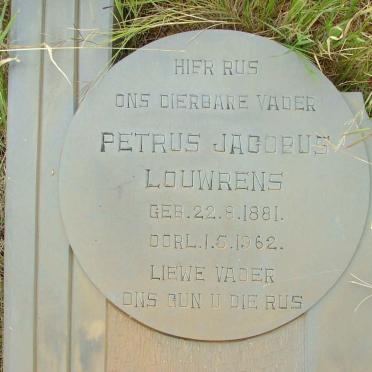 LOUWRENS Petrus Jacobus 1881-1962