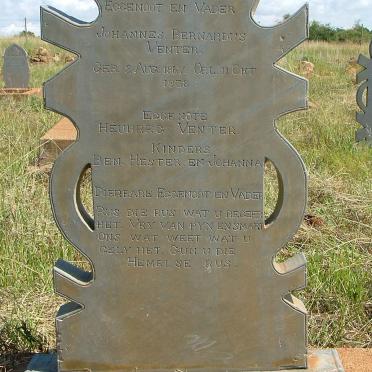 VENTER Johannes Bernadus 1867-1938