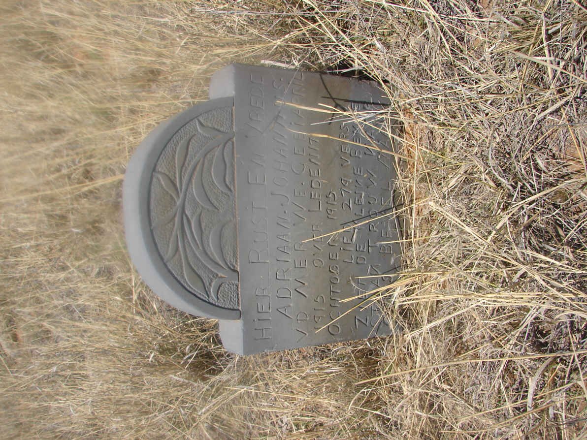 MERWE Adriaan Johannus, v.d. 1915-1915