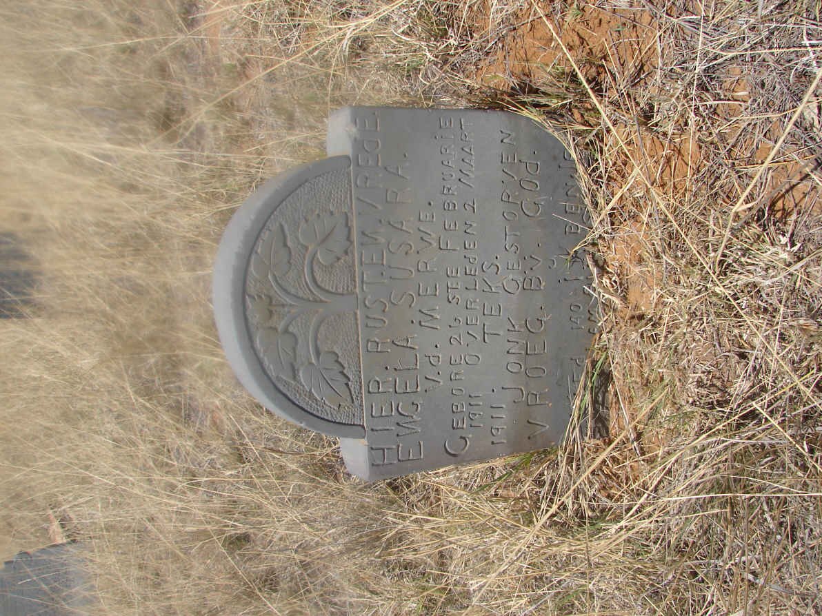 MERWE Engela Susara, v.d. 1911-1911