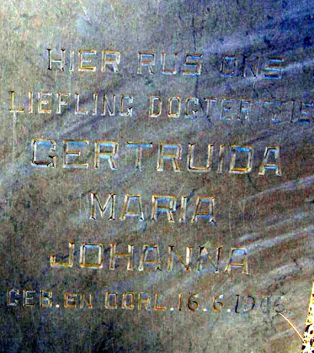 ? Gertruida Maria Johanna 1946-1946