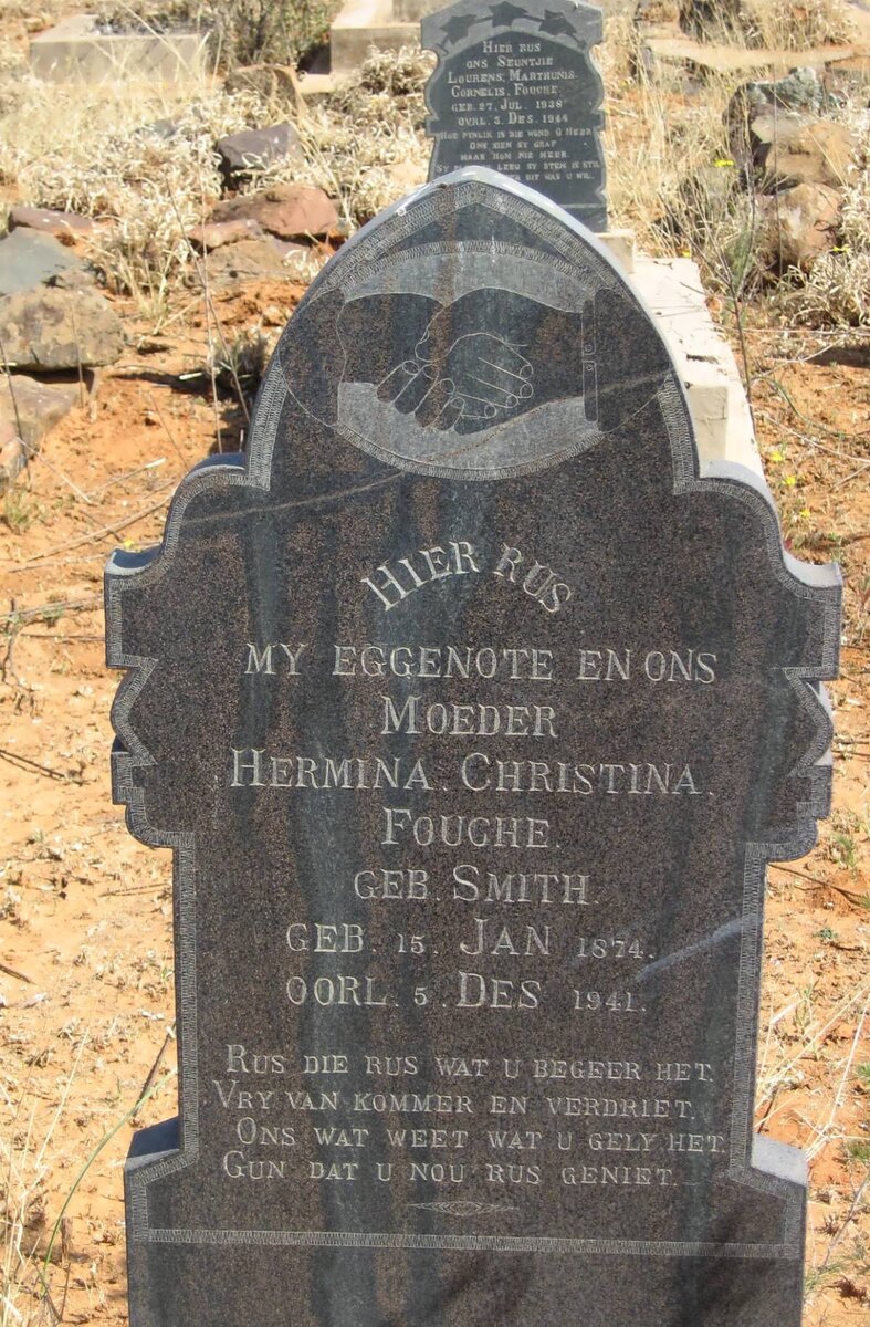 FOUCHE Hermina Christina nee SMITH 1874-1941