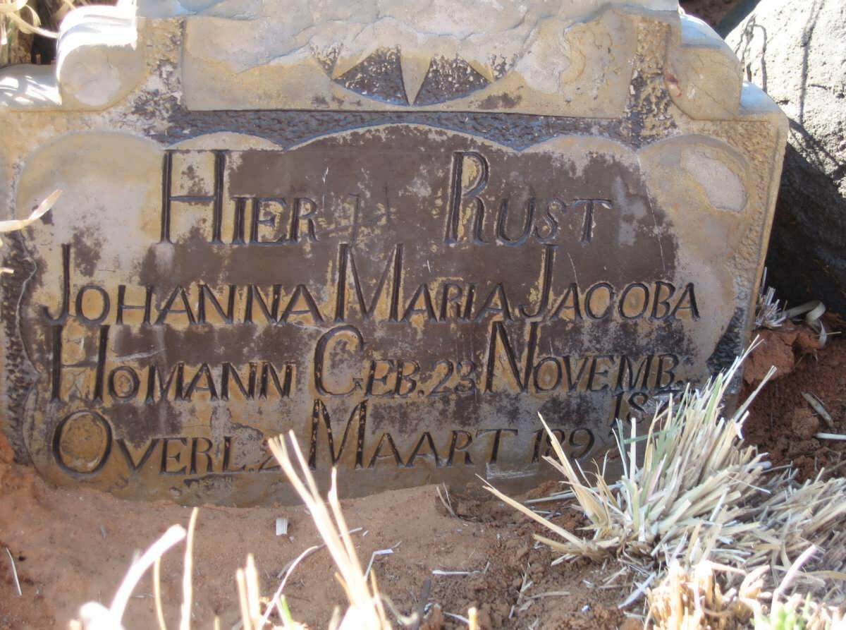 HOMANN Johanna Maria Jacoba 18?-1?9?