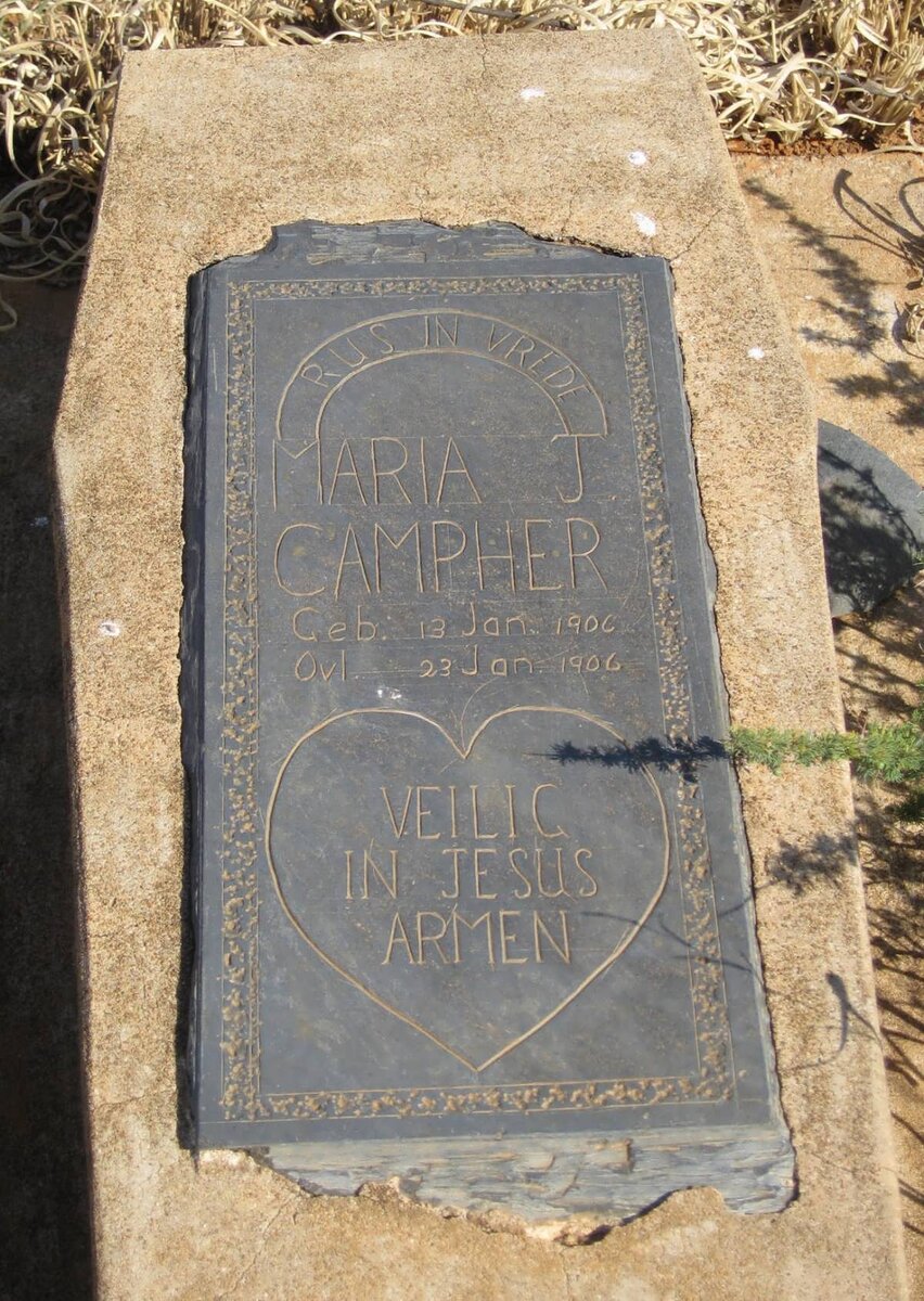 CAMPHER Maria J. 1906-1906