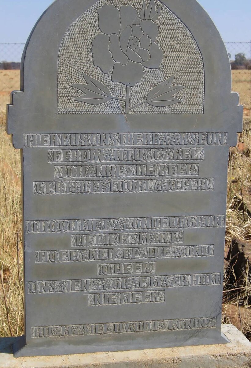 BEER Ferdinantus Carel Johannes, de 1931-1949