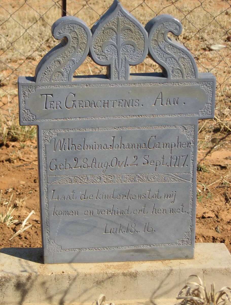 CAMPHER Wilhelmina Johanna 1917-1917