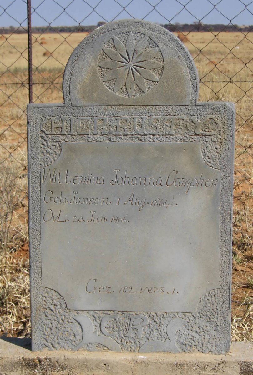 CAMPHER Willemina Johanna nee JANSEN 1864-1906