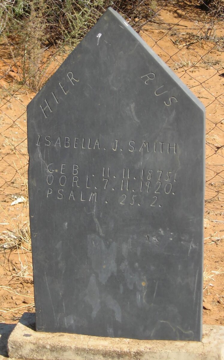 SMITH Isabella J. 1875-1920