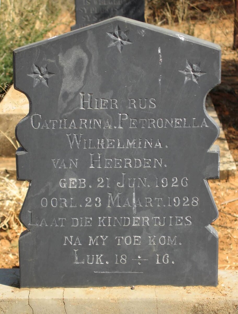 HEERDEN Catharina Petronella Wilhelmina, van 1926-1928