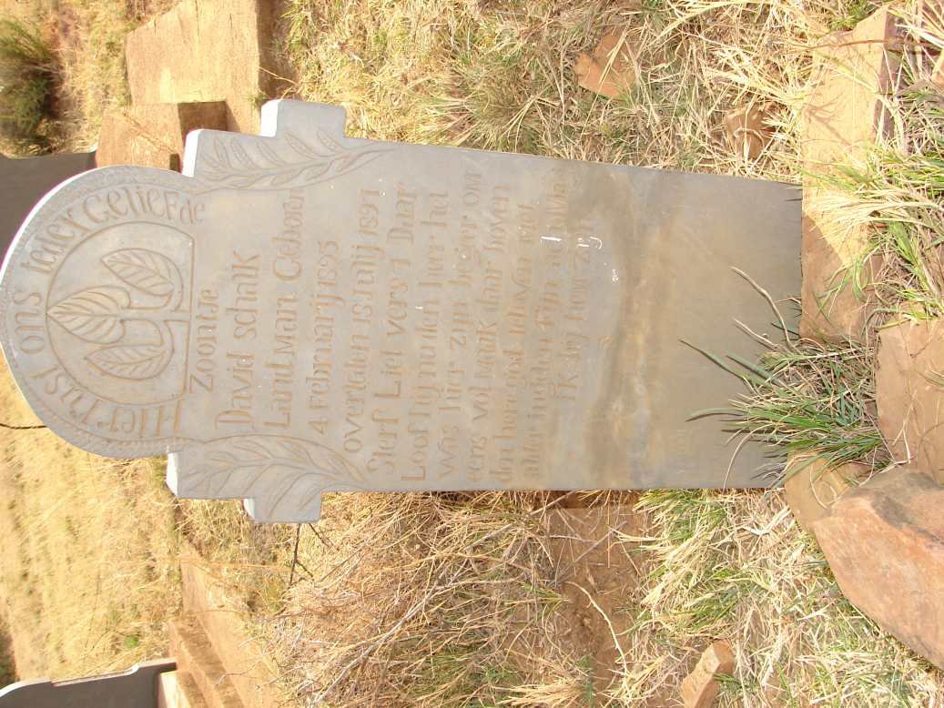 LANDMAN David Schalk 1895-1897