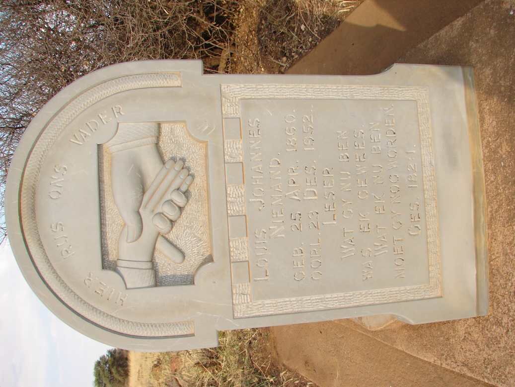 NIEMAND Louis Johannes 1860-1952