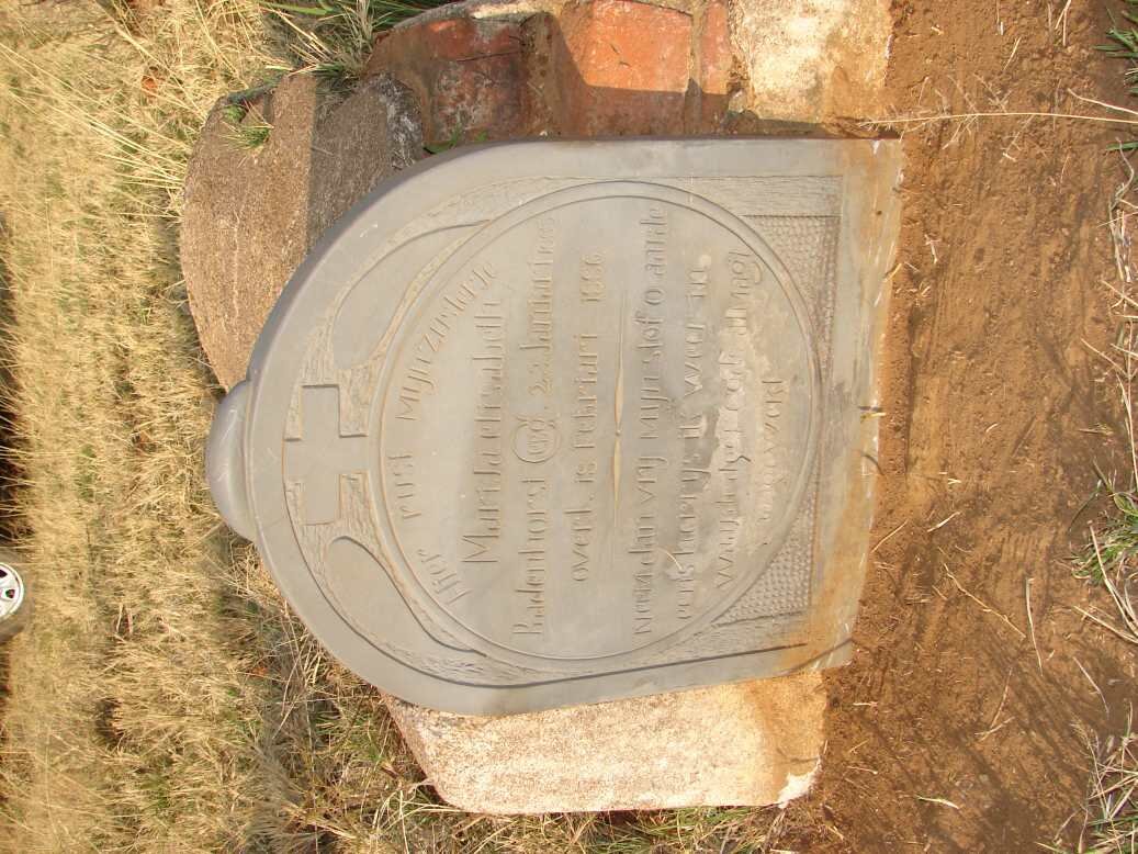 BADENHORST Marija Elizabeth 1885-1886