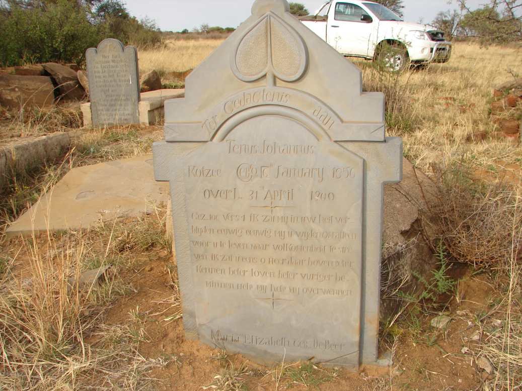 KOTZEE Tenus Johannes 1856-1900