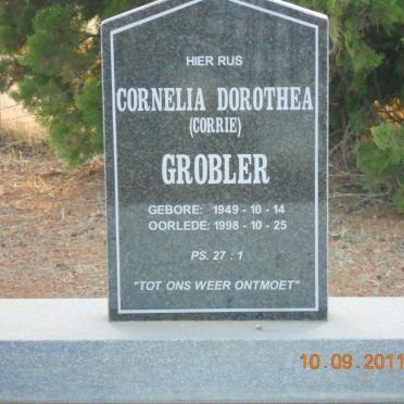 GROBLER Cornelia Dorothea 1949-1998