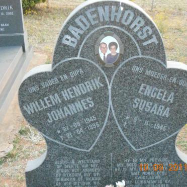 BADENHORST Willem Hendrik Johannes 1945-1996 &amp; Engela Susara 1945-