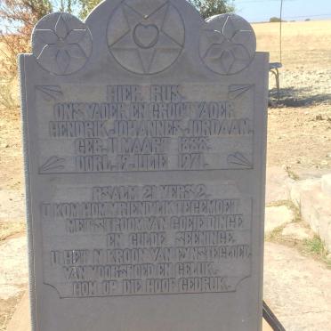 JORDAAN Hendrik Johannes 1888-1971