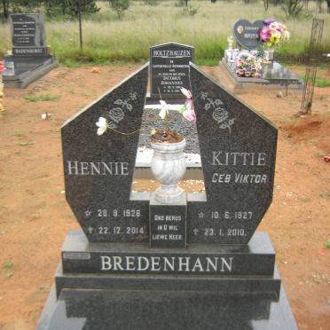 BREDENHANN Hennie 1926-2014 &amp; Kittie VIKTOR 1927-2010
