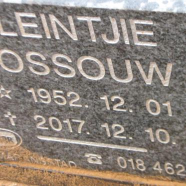 ROSSOUW Kleintjie 1952-2017
