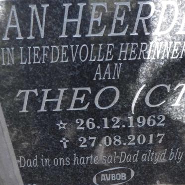 HEERDEN C.T.,  van 1962-2017