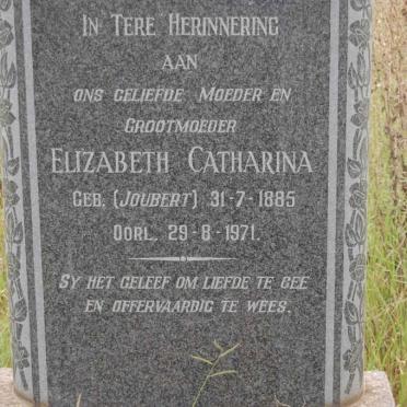 BORNMAN Elizabeth Catharina nee JOUBERT 1885-1971
