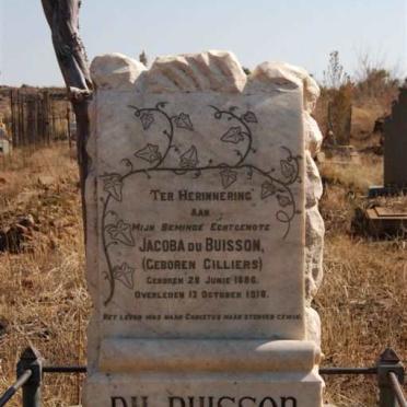 BUISSON Jacoba, du nee CILLIERS 1886-1918