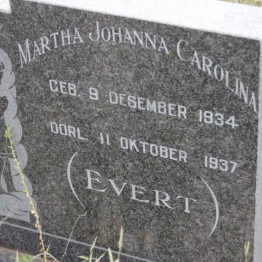 EVERT Martha Johanna Carolina 1934-1937