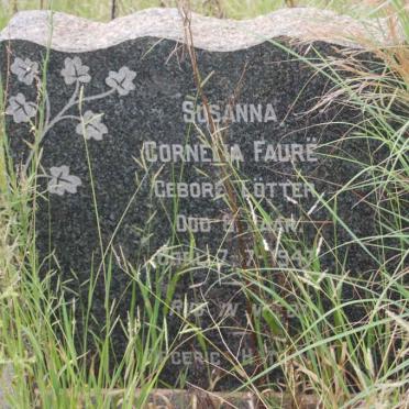 FAURË Susanna Cornelia nee TÖTTER -1947