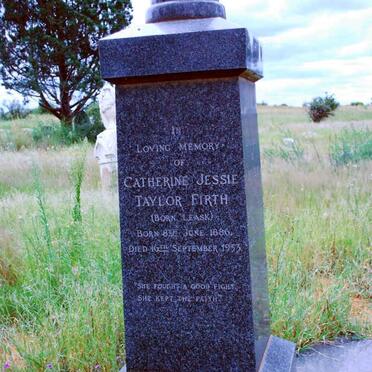 FIRTH Cathrine Jessie Taylor nee LEASK 1886-1953