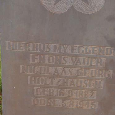 HOLTZHAUSEN Nicolaas Georg 1882-1945