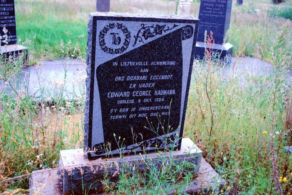 HAUMANN Edward George -1924