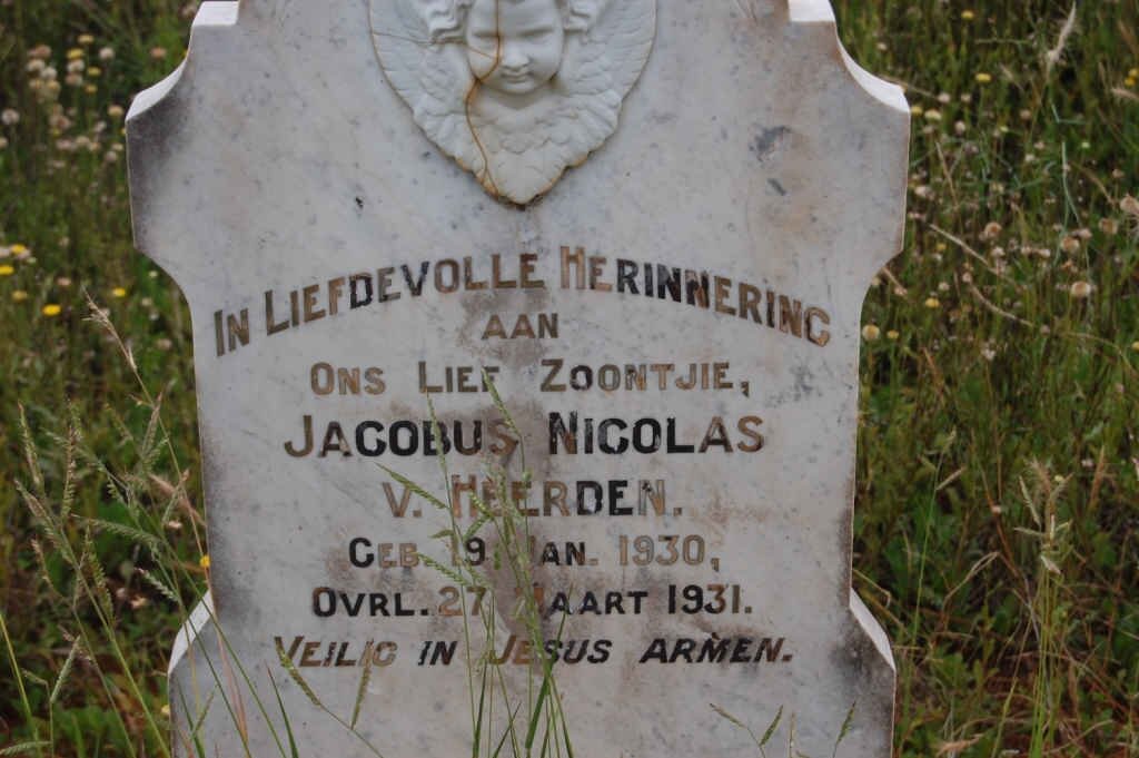 HEERDEN Jacobus Nicolas, v. 1930-1931