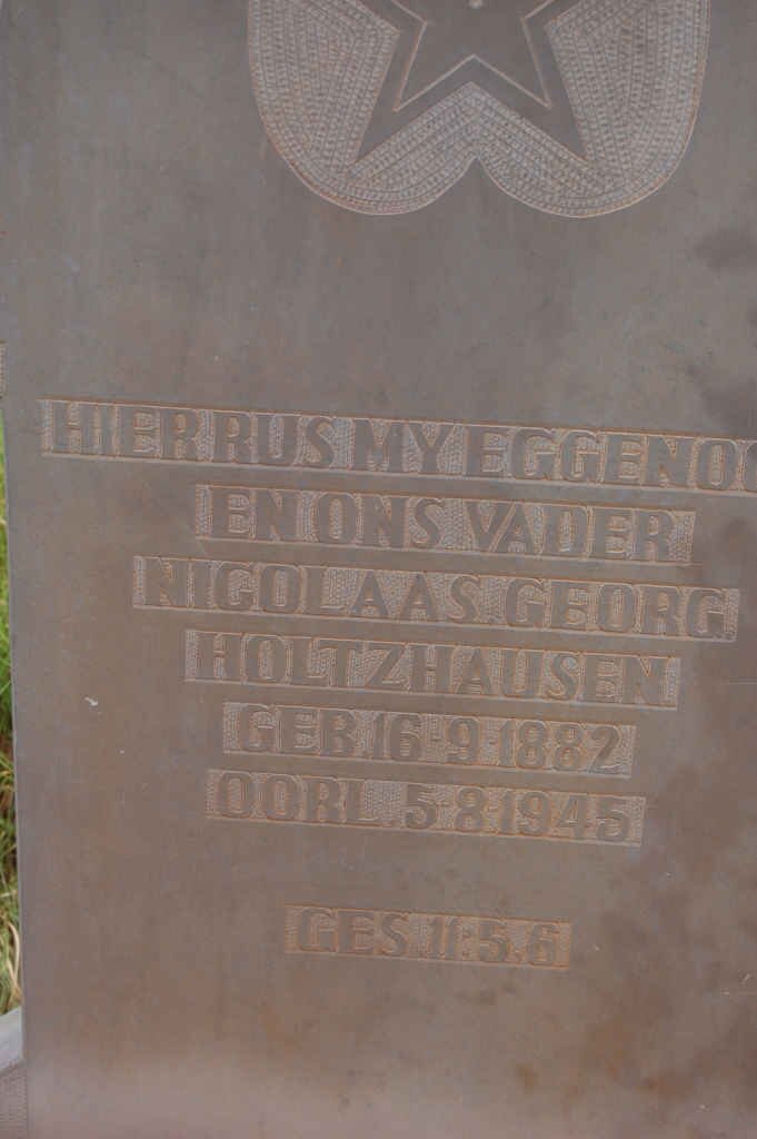 HOLTZHAUSEN Nicolaas Georg 1882-1945