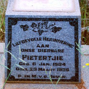 HOVEN Pietertjie, v.d. 1934-1936