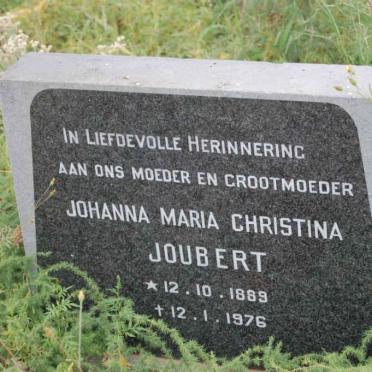 JOUBERT Johanna Maria Christina 1889-1976