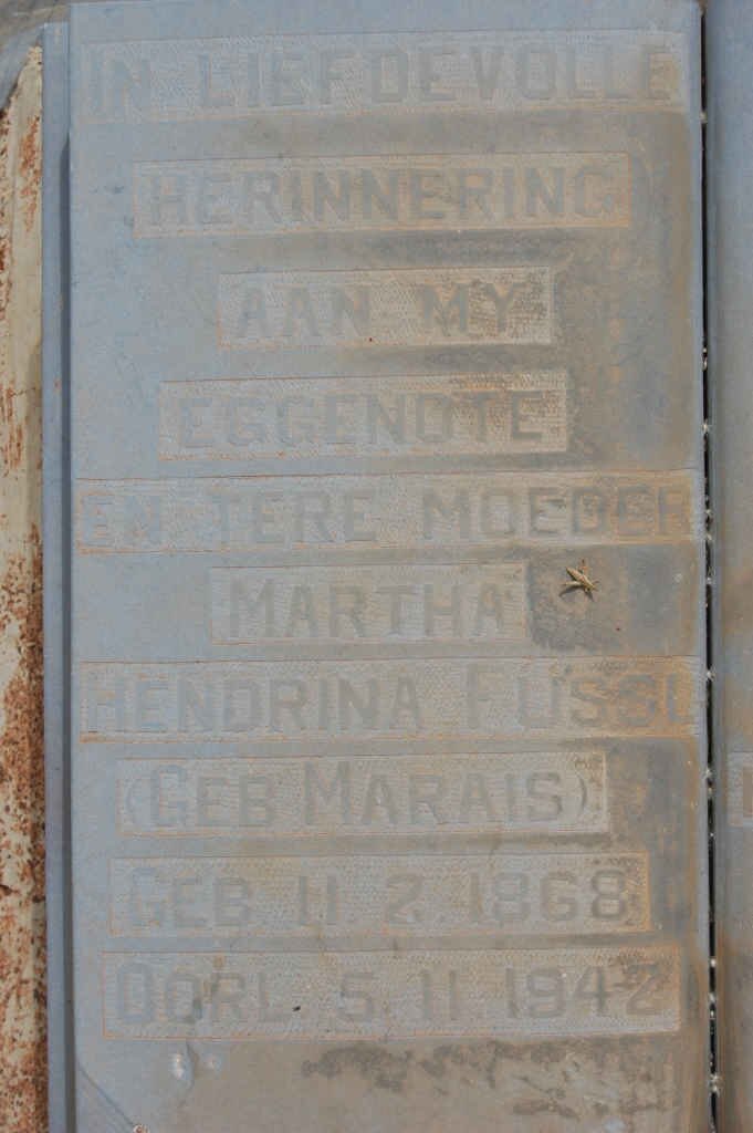 MARAIS Martha Hendrina F. 1868-1942