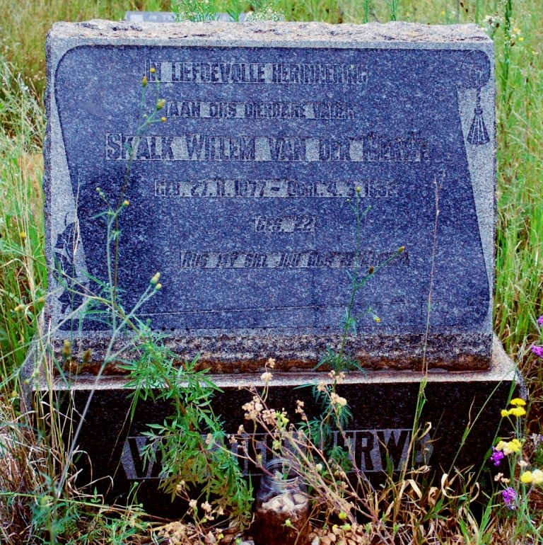 MERWE Skalk Willem, van der 1877-1932