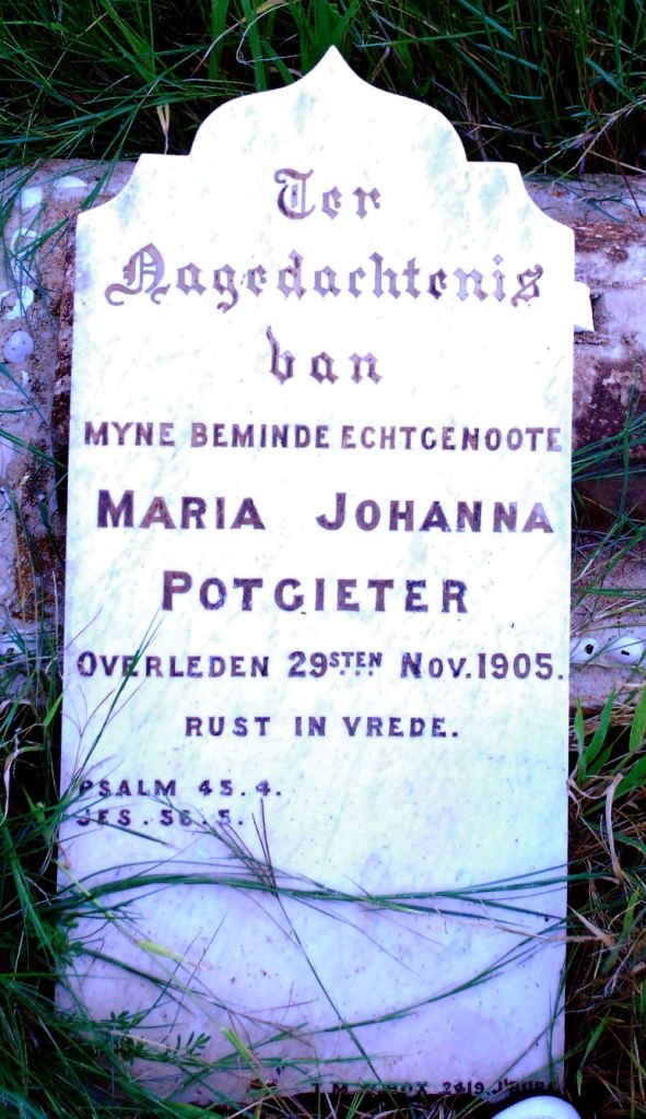 POTGIETER Maria Johanna -1905