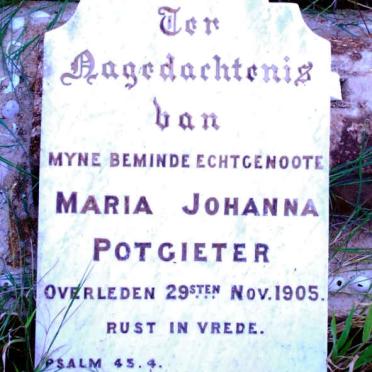 POTGIETER Maria Johanna -1905