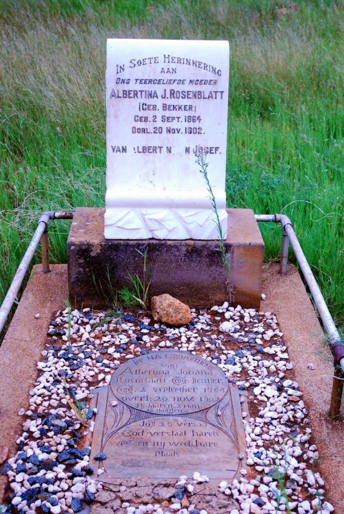 ROSENBLATT Albertina Johana nee BEKKER 1864-1902
