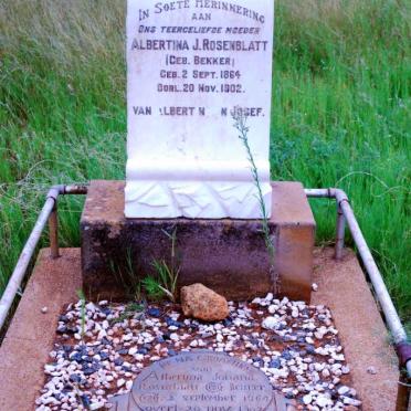 ROSENBLATT Albertina Johana nee BEKKER 1864-1902