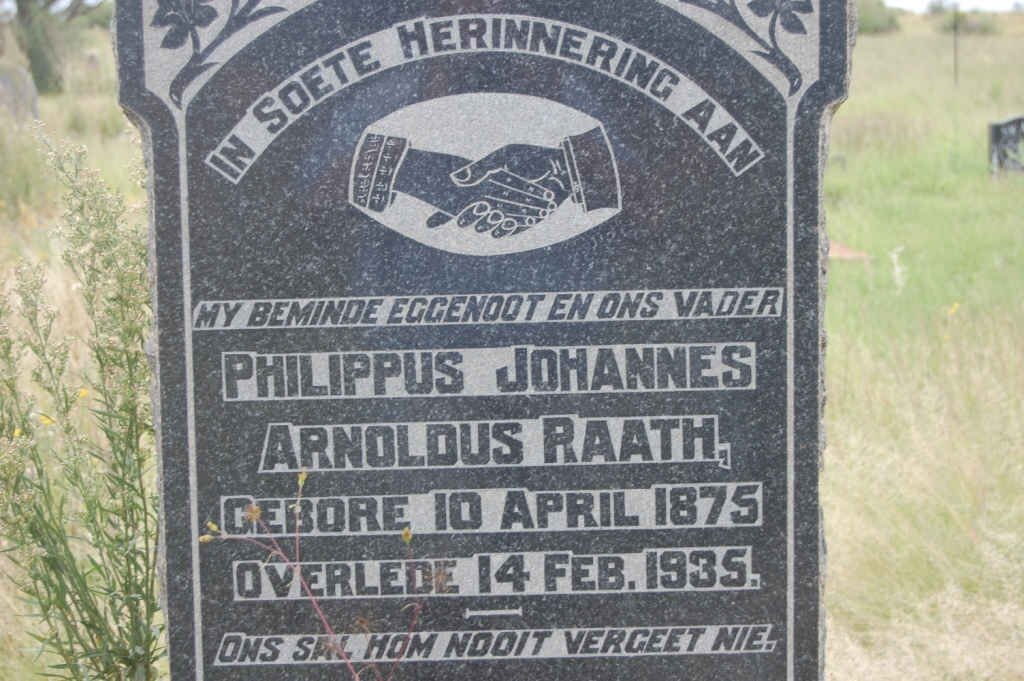 RAATH Philippus Johannes Arnoldus 1875-1935