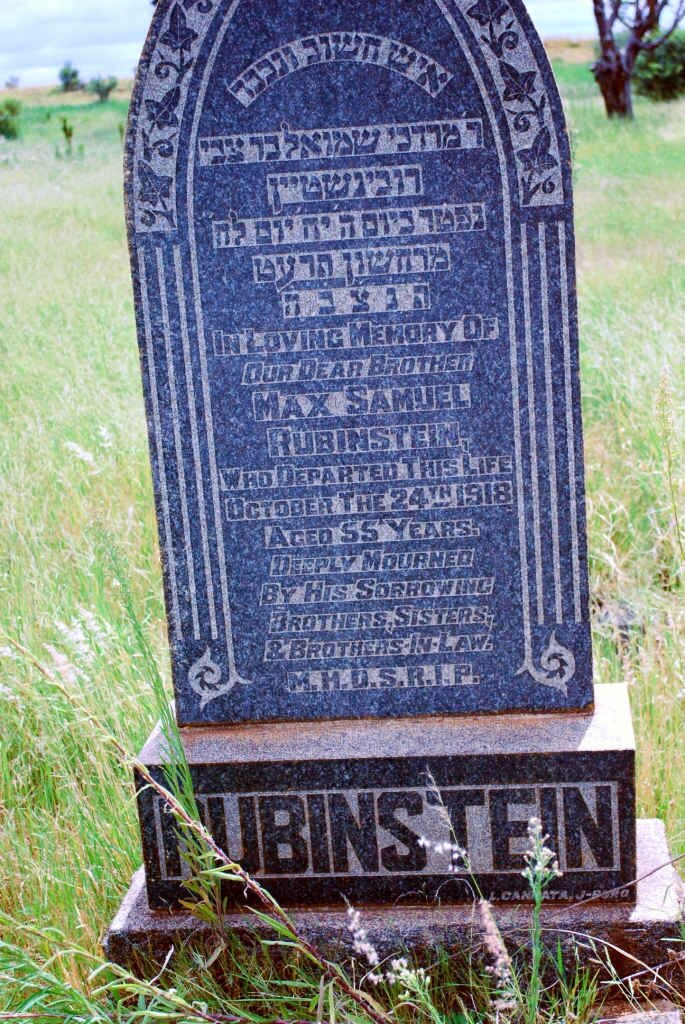 RUBINSTEIN Max Samuel -1918