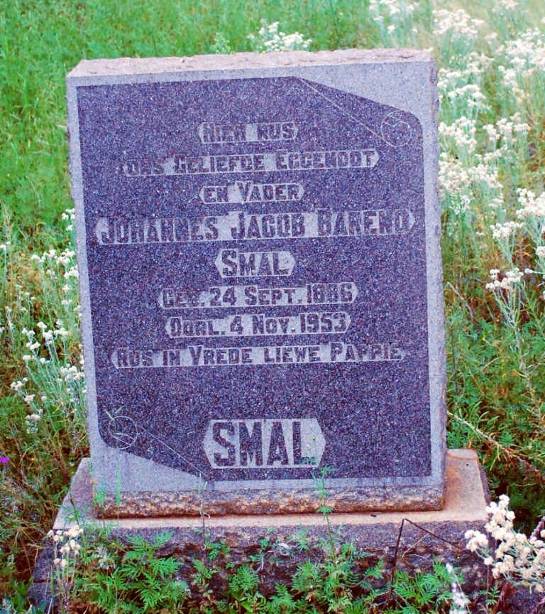 SMAL Johannes Jacob Barend 1886-1953